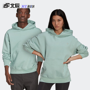 阿迪达斯三叶草男卫衣LOGO印花休闲连帽宽松套头衫 IA3437 GN3382