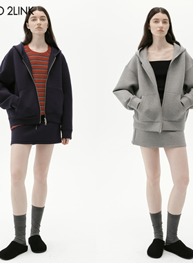 2LINKS｜太空棉 秋冬 百搭休闲 经典卫衣卫裙套装