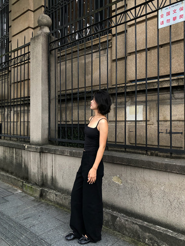 ECHO 2LINK｜ 2026新款女装黑色棉感裤子简约风梨形显瘦神裤