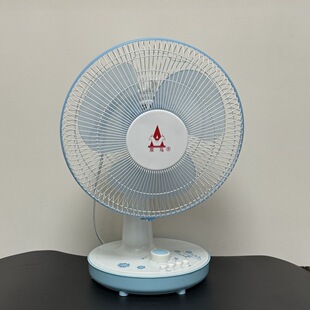 柳州双马牌小台扇复古大风力摇头家用台扇座钟座台风扇纯铜电机