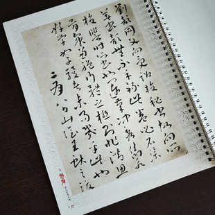 汉刘歆草书序六艺为九种墨迹 孙过庭 王献之跋 书画纸铁环装 小草