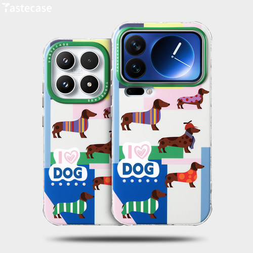 彩色钻石腊肠狗小米17手机壳