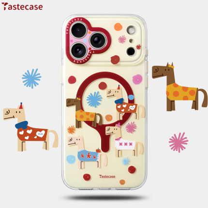 Tastecase穿衣服的小马磁吸手机壳适用苹果iPhone17ProMax/16Pro全包相机按键保护壳新款原创可爱卡通防摔套
