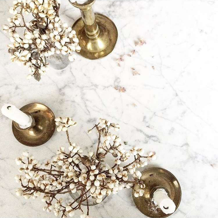 天然真花干花树枝客厅桌面餐厅