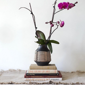 久伴always侘寂日式 创意藤编陶瓷花瓶客厅餐桌鲜花插花装 饰摆件