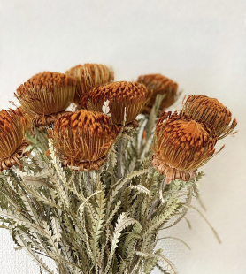 久伴侘寂法式 饰摆件 复古天然真花干花永生花花束班克木家居客厅装