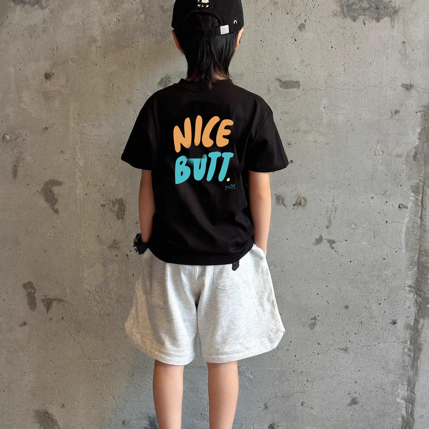 夏季潮牌男童短袖t恤儿童体恤宽松中大童街舞帅气字母打底衫体恤