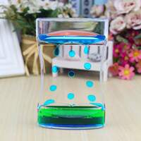 Creative and beautiful waist two-color liquid water drop sand oil leak home decoration item, personalized gift for children and girls thumbnail 6