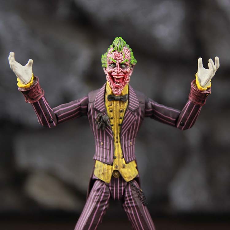 dc小丑丧尸小丑蝙蝠侠阿卡姆之城系列可动6寸人偶手办模型