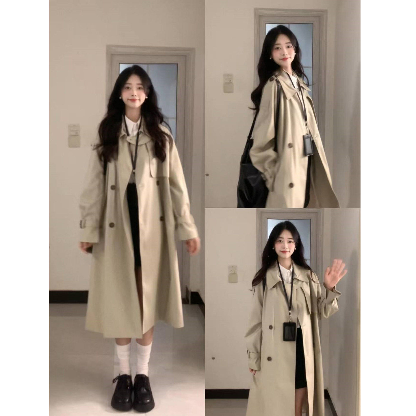 通勤显瘦风衣外套女2026