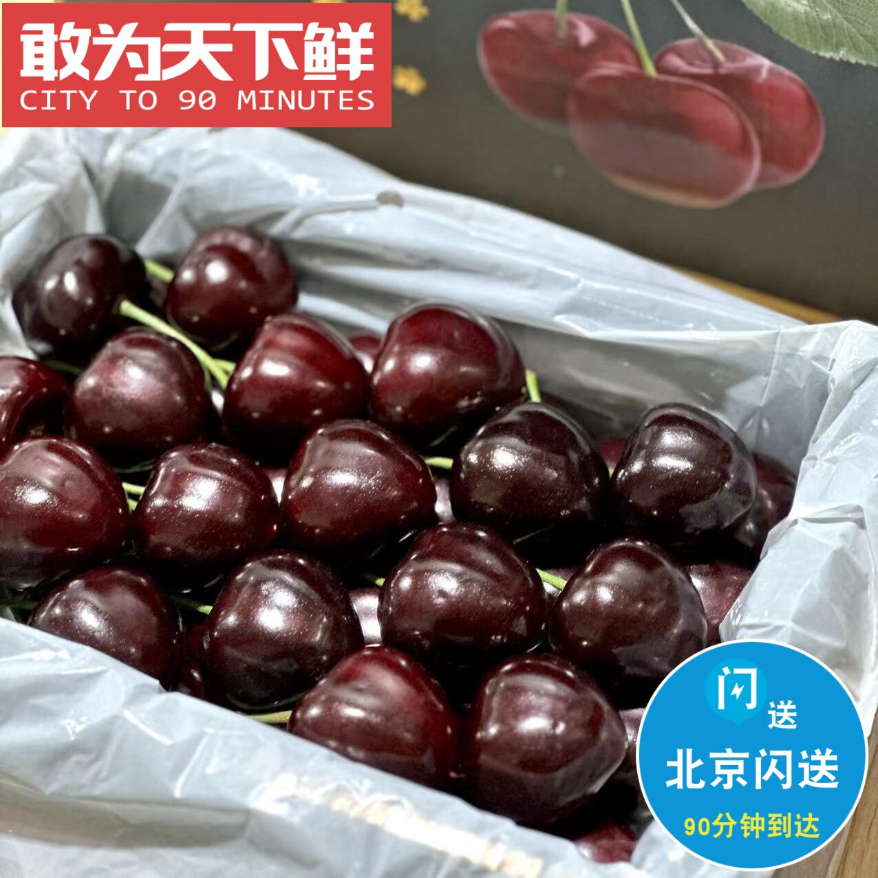 1.2斤 仅限北京闪送  俄罗斯8号 俄八 大樱桃 车厘子 水果