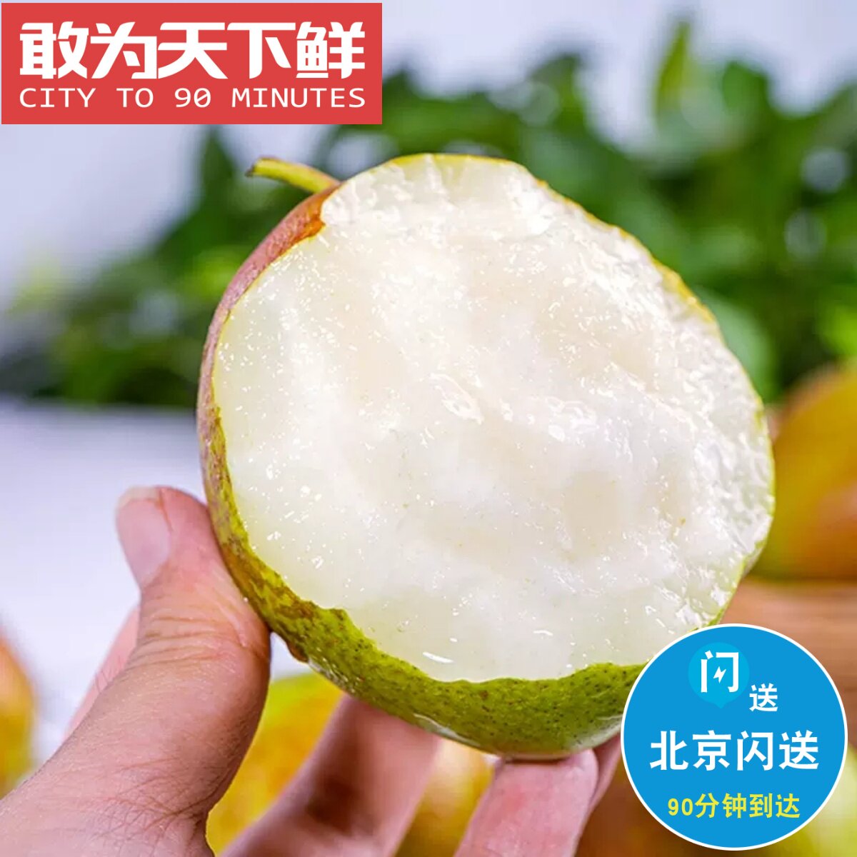 6斤 仅限北京闪送 山西隰县玉露香梨 脆甜新鲜水果 细腻无渣