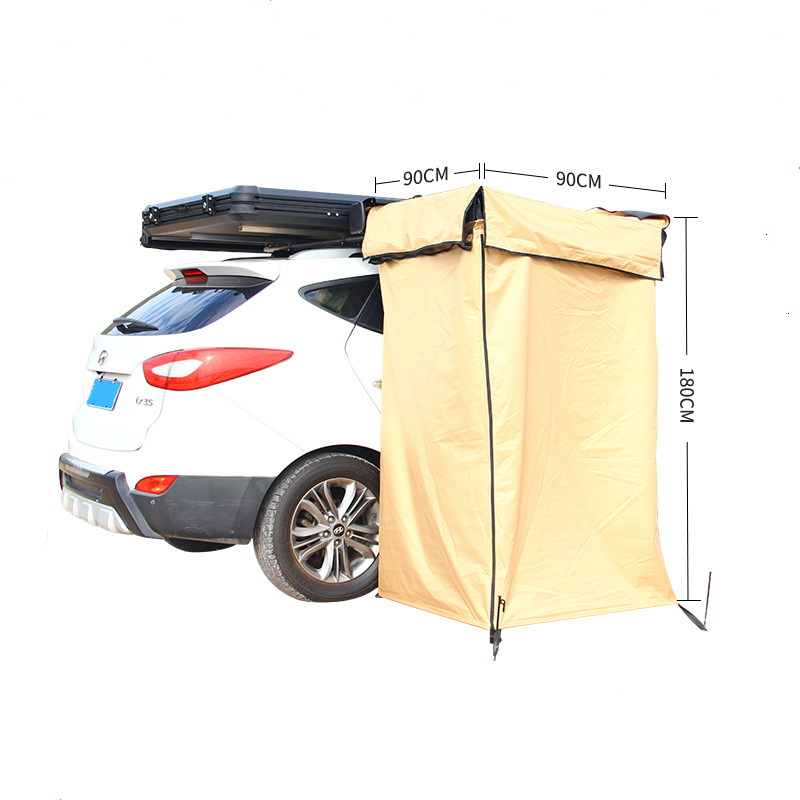 铝合金壳洗澡车边帐篷