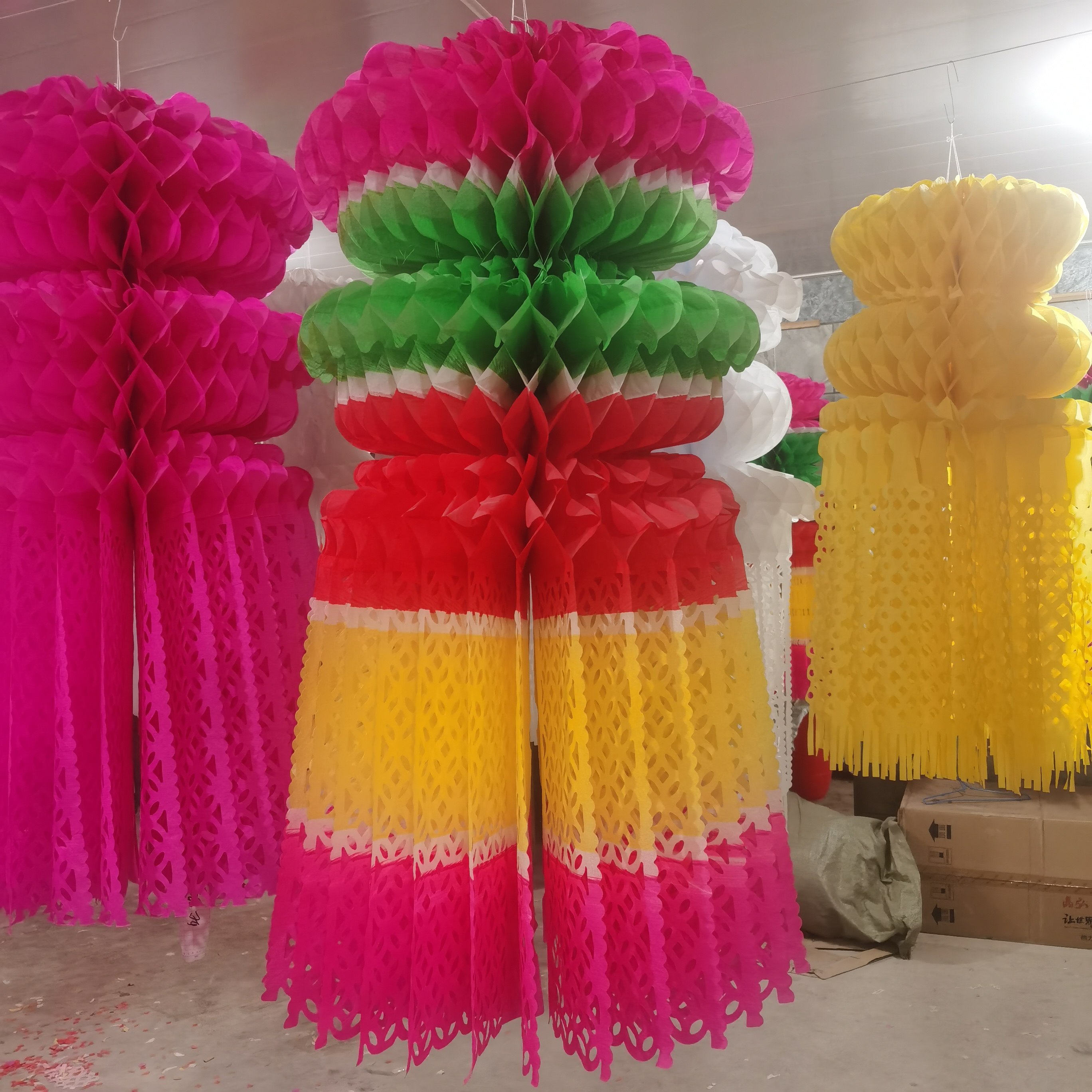 清明漂 清明吊 清明节上坟纸灯笼 清明花 拷贝纸灯笼 拉花