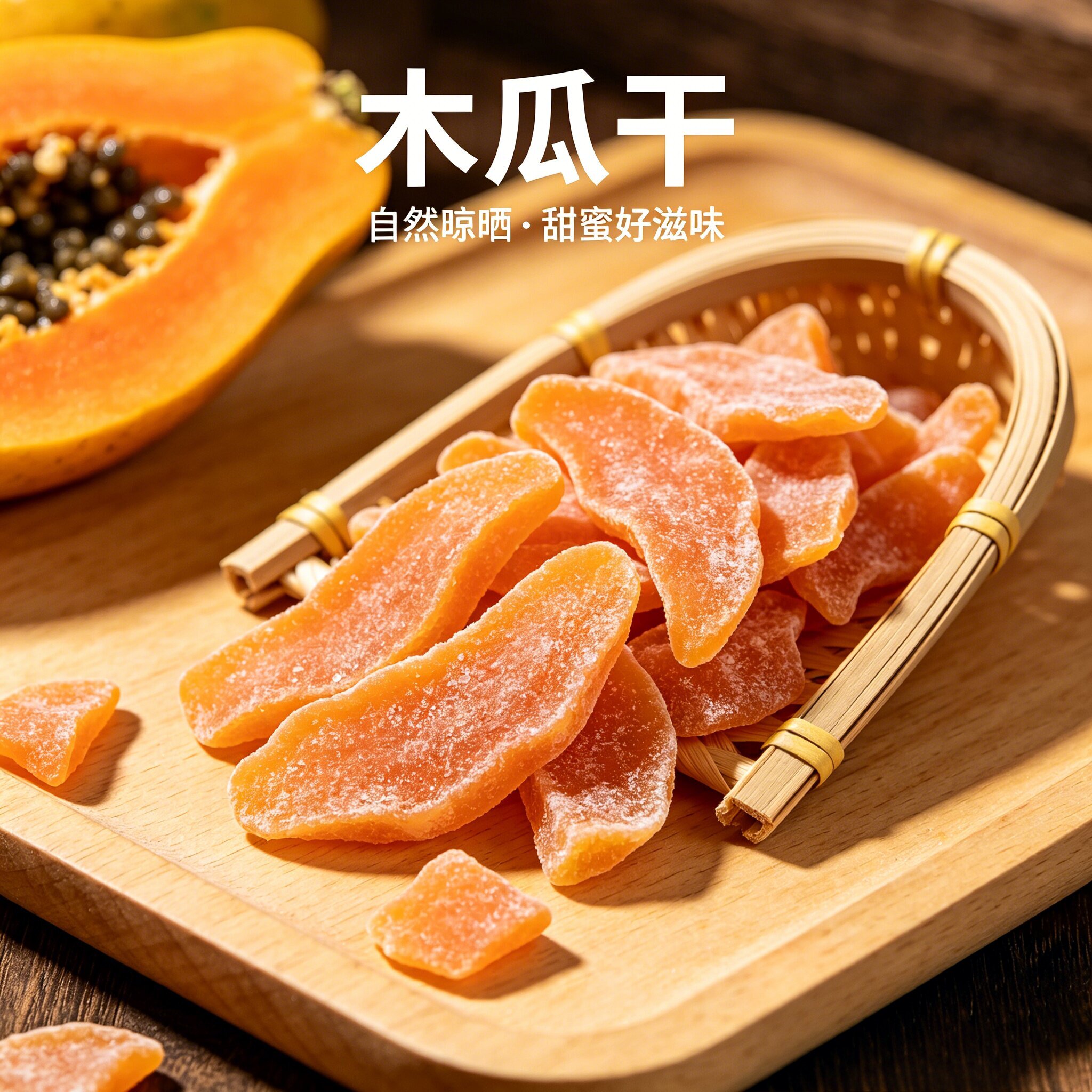 益果上仁 休闲零食木瓜干独立包装 200克办公休闲零食