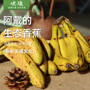 阿戴生态香蕉生态种植福建新鲜水果无保鲜无催熟剂5斤装包邮