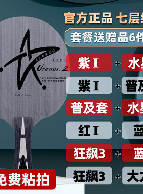 银河u2乒乓球拍底板专业定制DIY天王星U2S直横7层纯木狂飙3训练板
