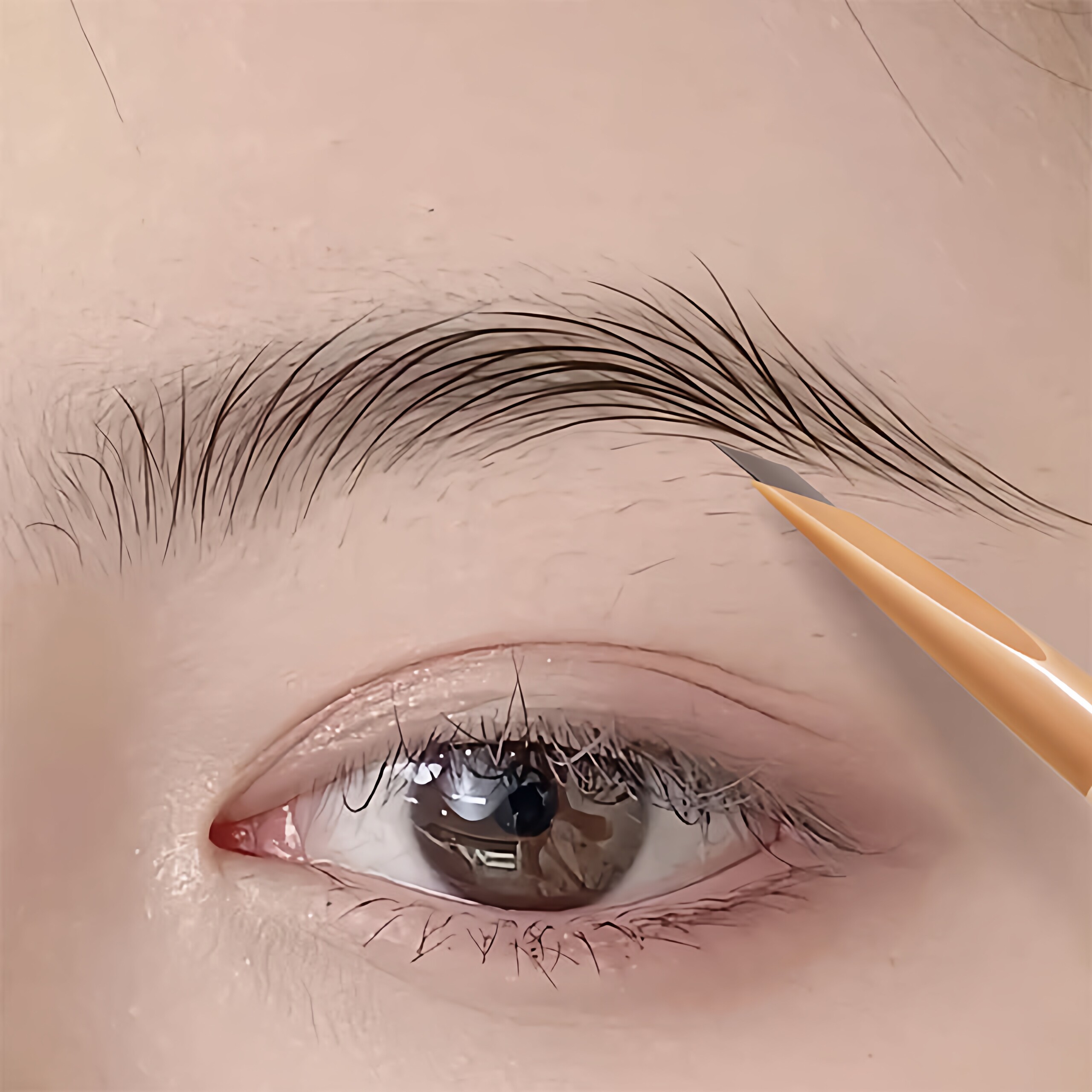 纹绣师眉笔硬芯新手 勾勒根根分明立体野生眉持久耐蹭卧蚕眼线女