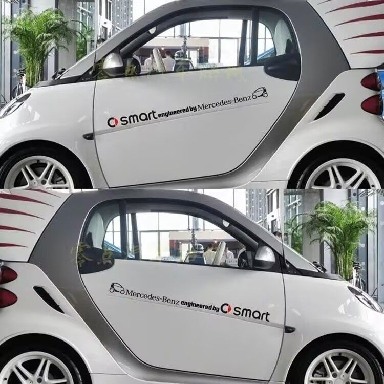 适用于斯玛特改装汽车个性装饰车贴SMART车身门贴纸整车拉花