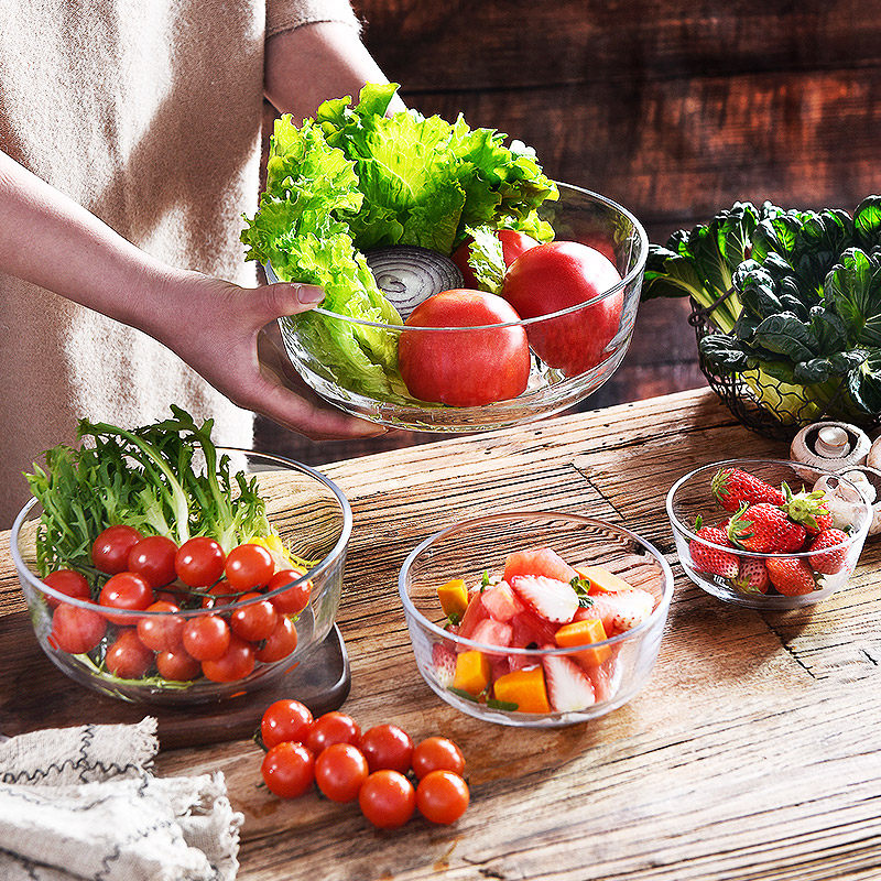 创意水果盘客厅家用现代简约水晶玻璃果盘小精致水果盆网红零食盘