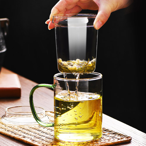 泡茶杯办公室日式玻璃高档