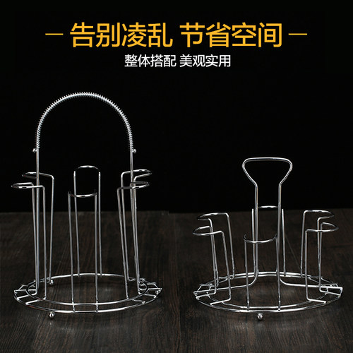 不锈钢沥水倒挂包邮杯架