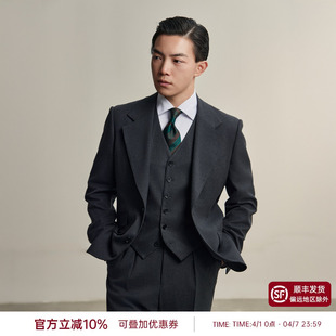 平圆方中商务通勤西装 商务结婚正装 正式 婚礼西服三件套 男套装