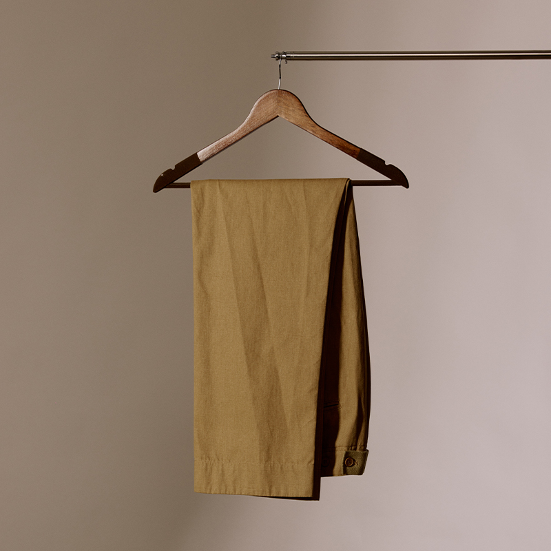 平圆方中水洗棉休闲裤直筒裤男