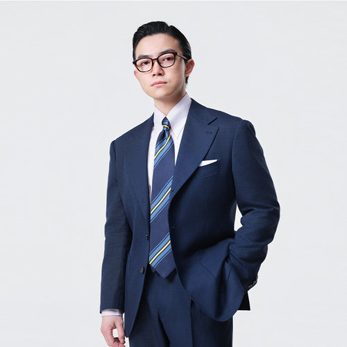 PYFZ羊毛领织纹西服套装婚礼西服