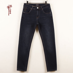 水洗男牛仔裤 小魔鱼专柜正品 341086M06AC绣花小直脚秋冬弹力修身