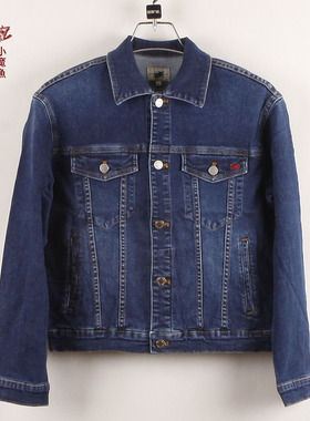 小魔鱼专柜正品153729绣花长袖外套春秋弹力宽松女短款牛仔上衣