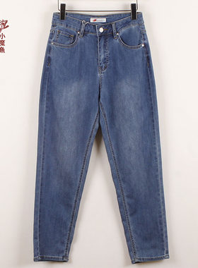 小魔鱼专柜正品薄款垮裤女牛仔裤