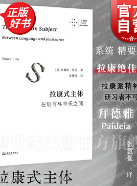 现货速发 拉康式主体:在语言与享乐之间 拜德雅精神分析先锋译丛 布鲁斯芬克上海文艺出版社心理学心理咨询精神分析弗洛伊德享乐