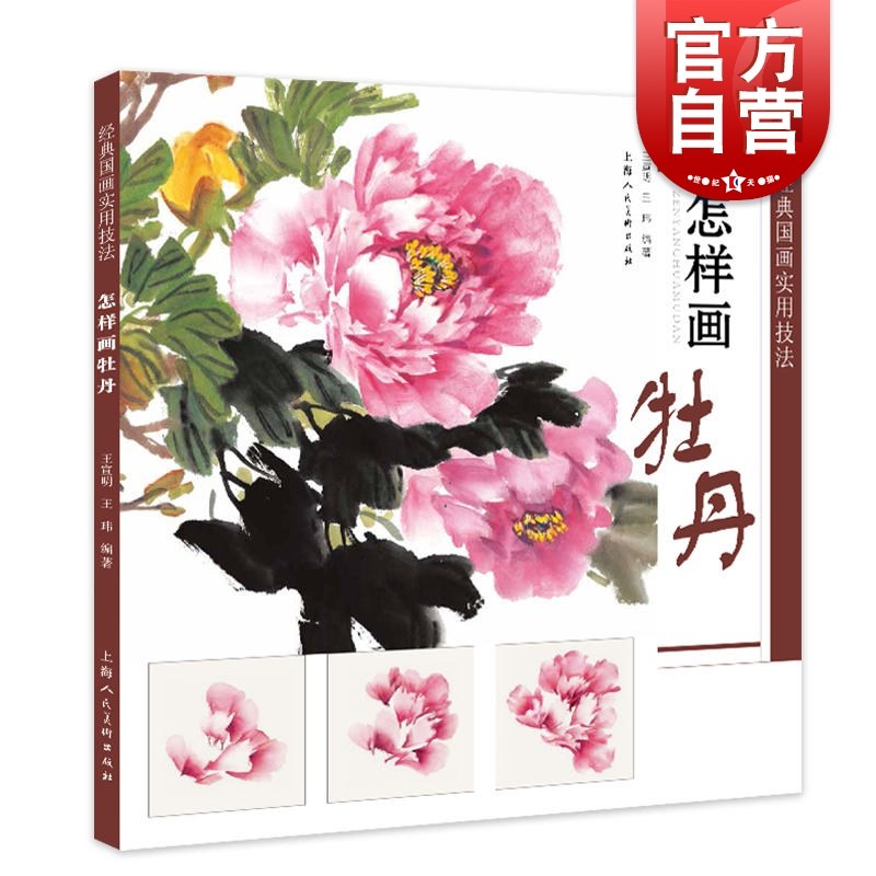 怎样画牡丹 王宣明 中国画技法教学 新手初学自学入门教材教程写生