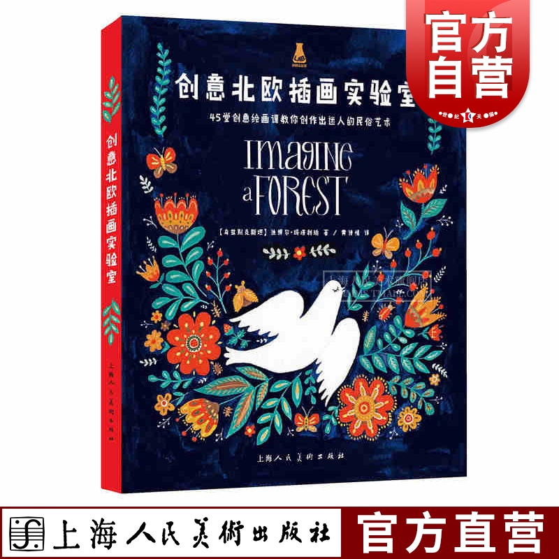 创意北欧插画实验室45堂创意绘画课 民俗艺术插画作品艺术史 插画家迪娜尔玛塔利珀的创意美术画零基础学插画风格教程书籍上海人民