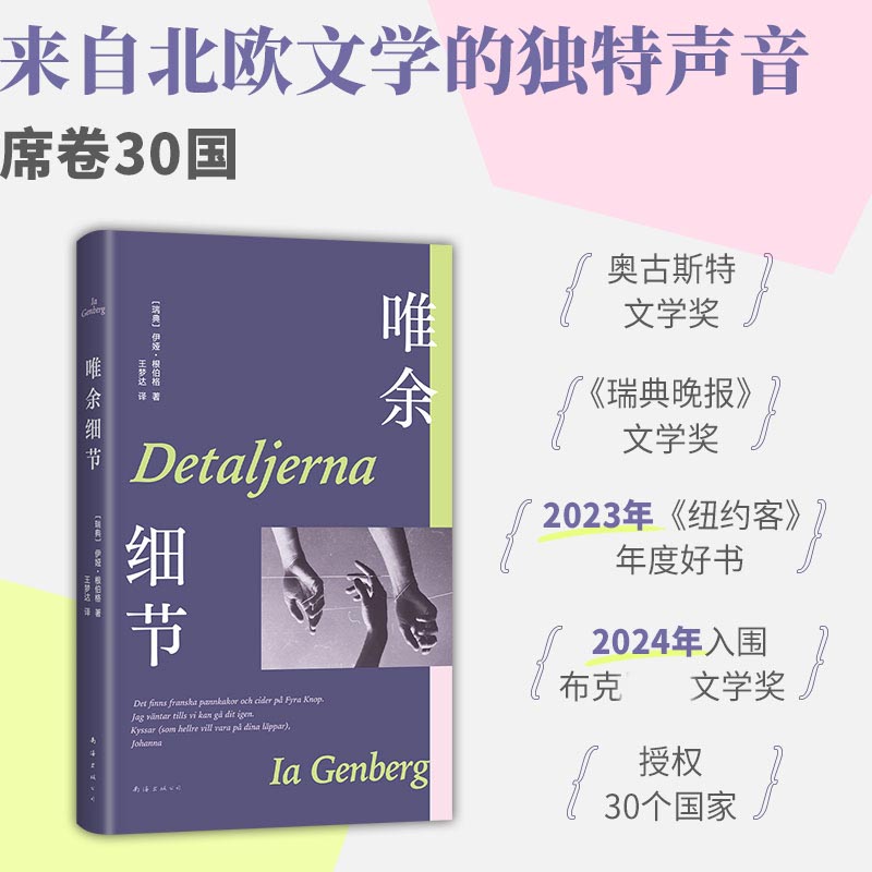 唯余细节 伊娅.根伯格著 《纽约客》年度好书 24年布克奖入围 席卷30国 北欧文学黑马 活在丰盈的细节里外国小说书籍 新经典 书籍/杂志/报纸 外国小说 原图主图