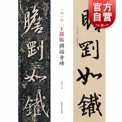 王铎临兴福寺碑(一碑一帖) 孙宝文 毛笔字帖书法临摹碑帖 古帖墨迹本繁体旁注 毛笔书法教程教材 上海辞书出版社