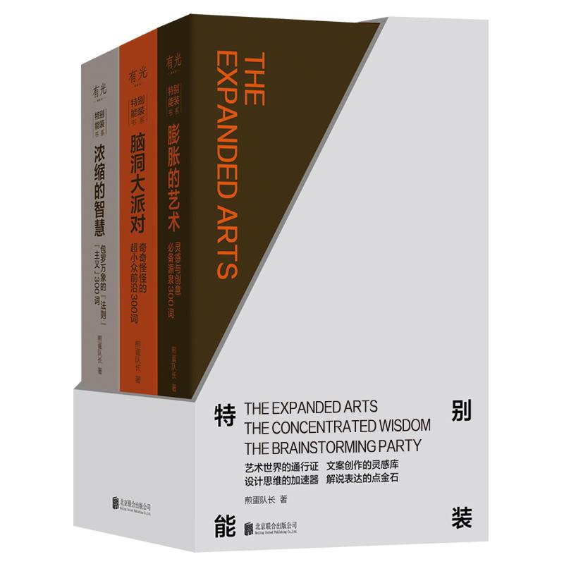 特别能装系列 膨胀的艺术灵感与创意必备源泉300词/浓缩的智慧包罗万象的法则主义300词/脑洞大派对奇奇怪怪的超小众前沿300词