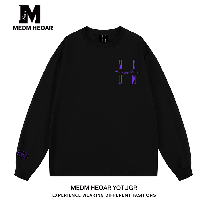 【MEDM王鹤棣同款】刺绣LOGO长袖
