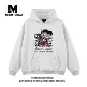 柯南基础款 连帽卫衣男女宽松国潮外套 HEOAR 杨紫同款 MEDM