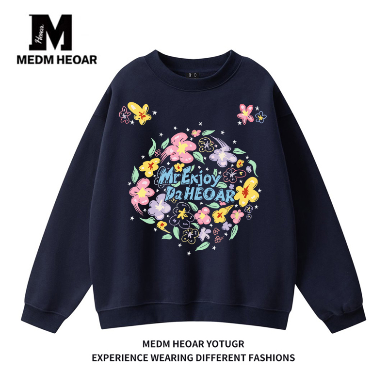 MEDM HEAOR梦幻泡影DAYDREAMING涂鸦系列男女情侣无帽圆领卫衣潮