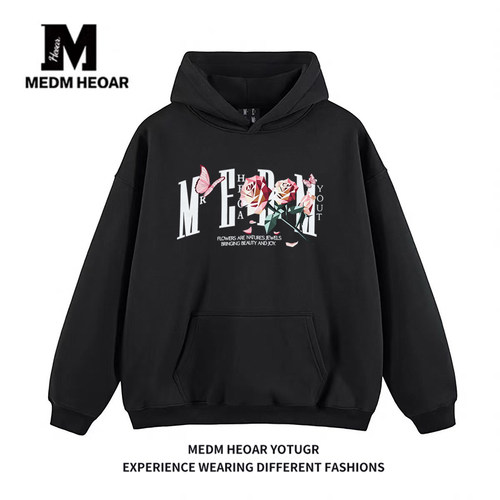 【MEDM】折纸玫瑰花连帽卫衣