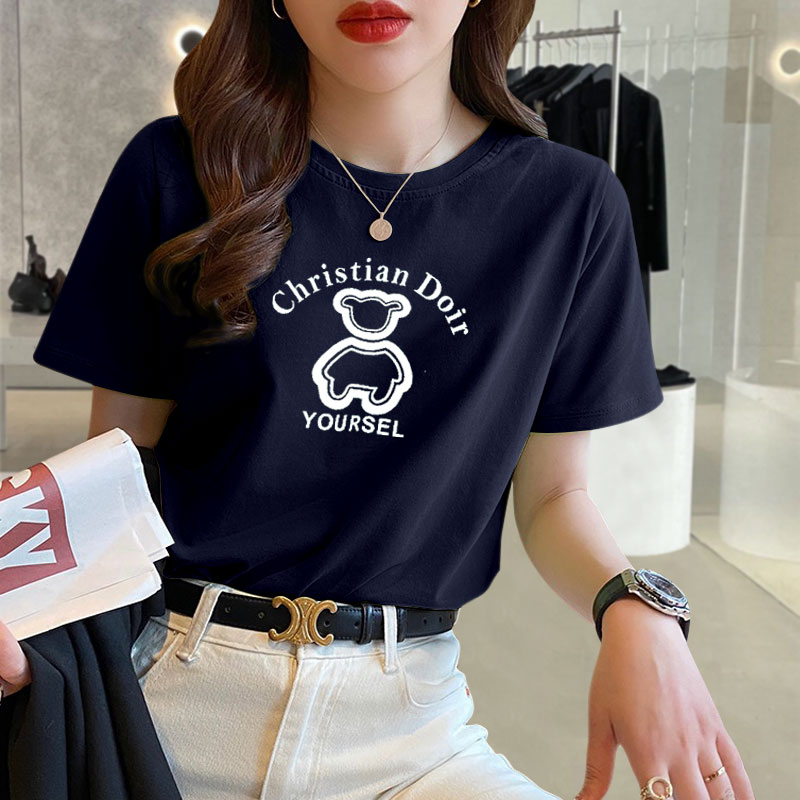 上衣夏季宽松韩版字母