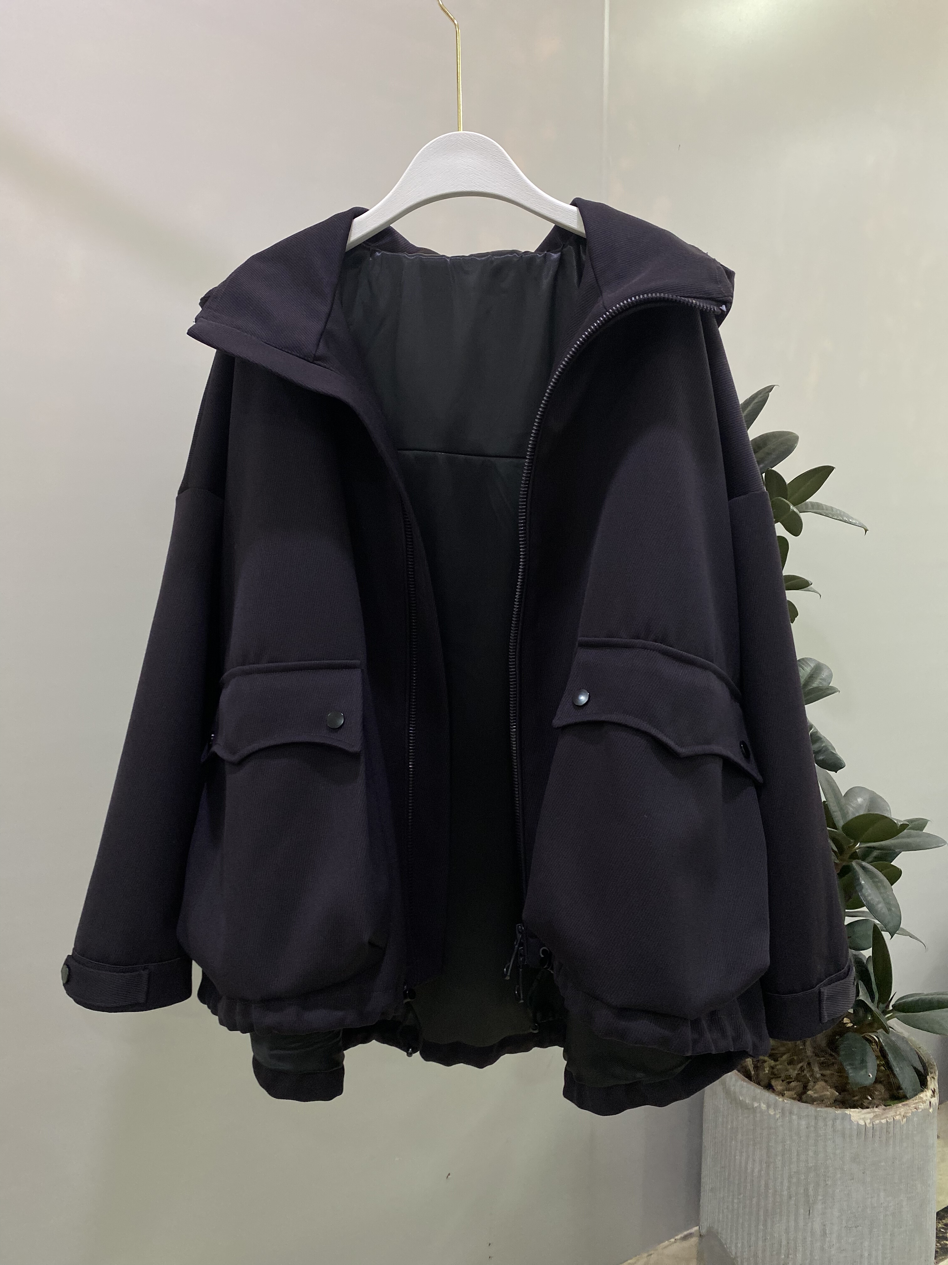 2025秋季新款时尚气质百搭宽松显瘦蝙蝠衫外套潮女外套#101