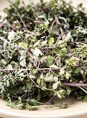 烘干奥勒冈牛至干品颜色碧绿味道浓郁的初级农产品西餐源头直销