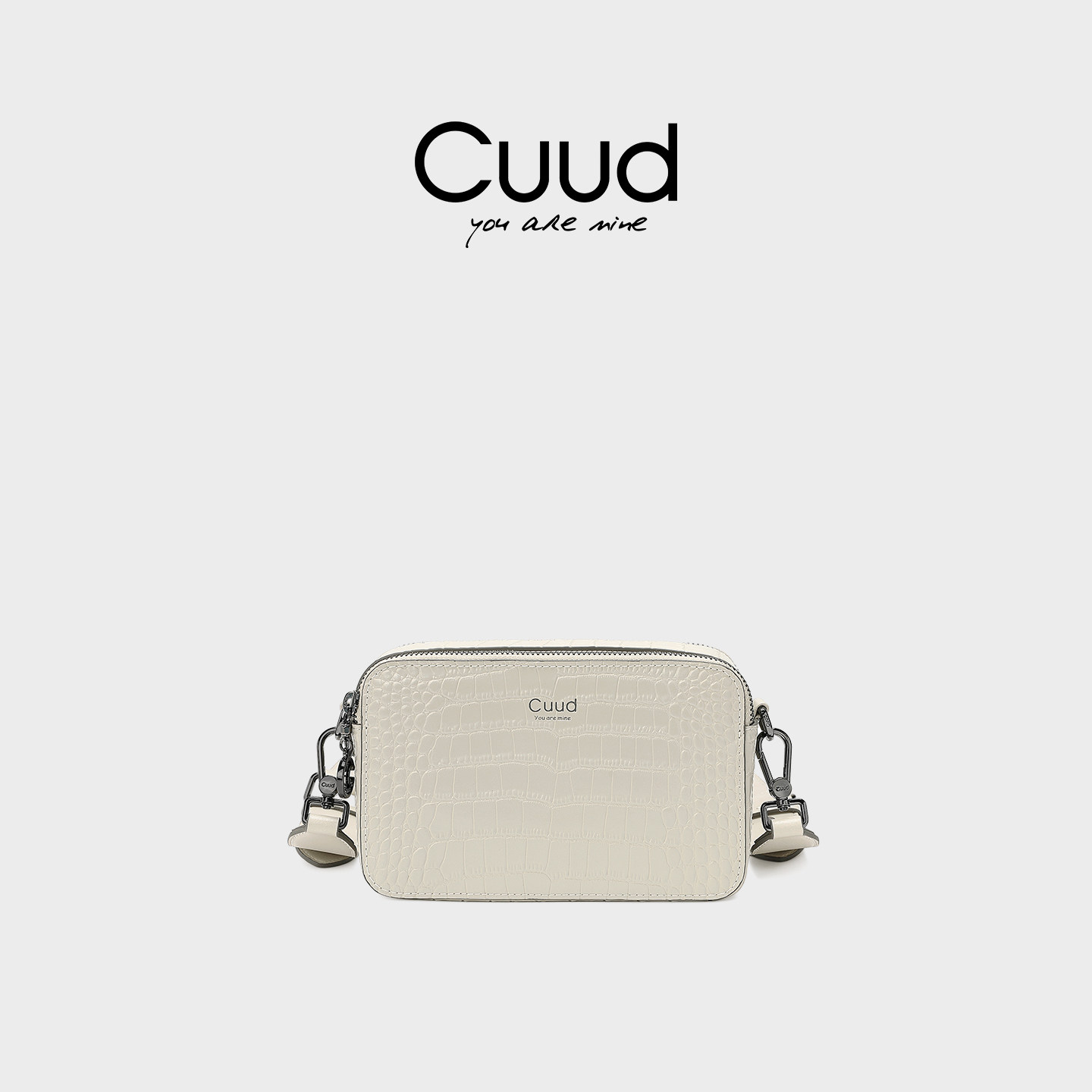 【专柜】Cuud包包女2026新款休闲鳄鱼纹牛皮女包宽带单肩斜挎女,箱包皮具/热销女包/男包,小方包,淘宝优惠券,粉丝福利购,淘宝优惠卷