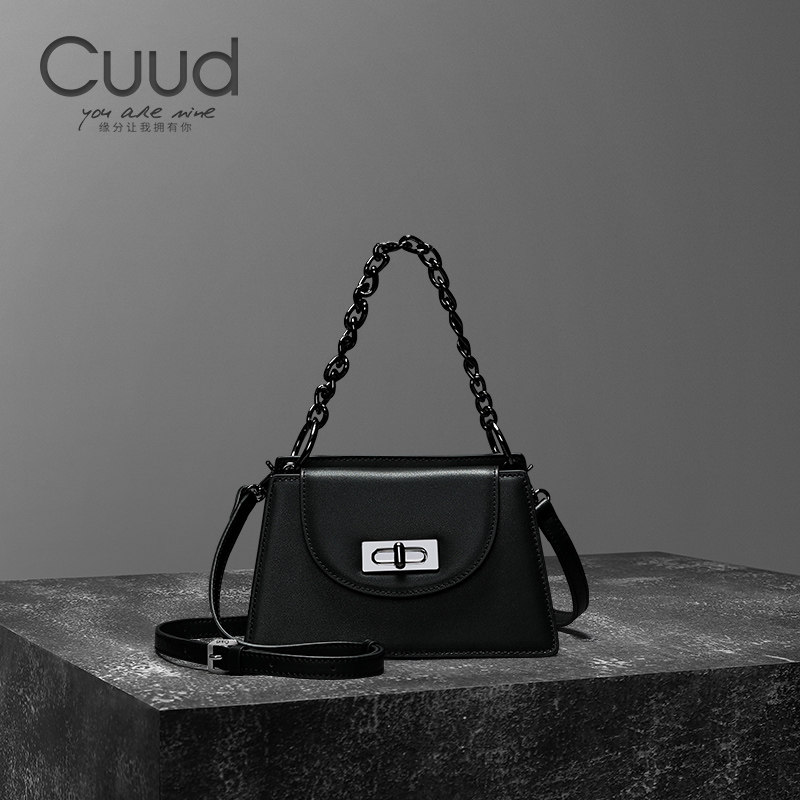 cuud包包2026新款潮时尚休闲真皮手提凯莉小包女百搭单肩斜挎女包
