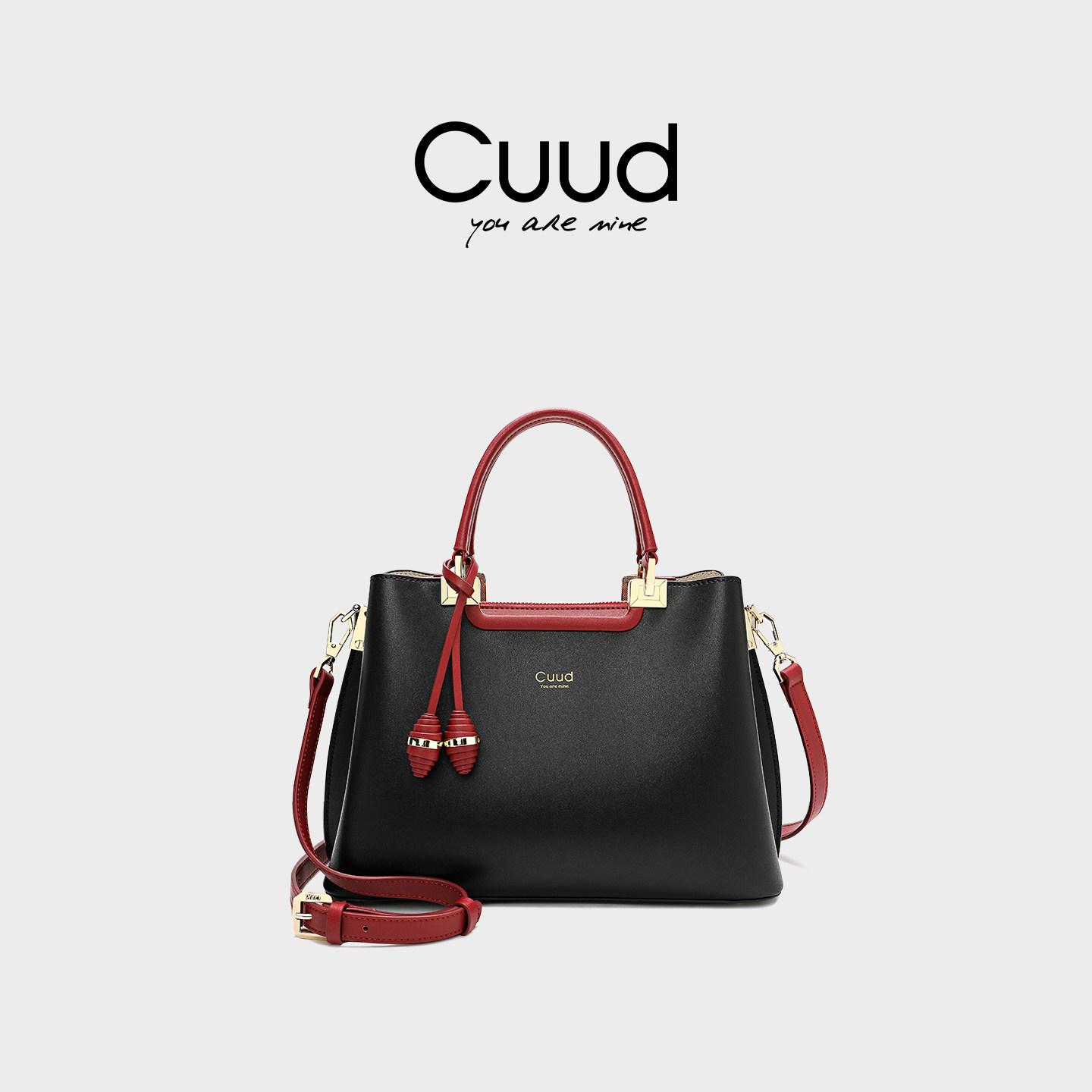 【专柜】Cuud妈妈包女士真皮手提大包时尚大气大容量婆婆中年女