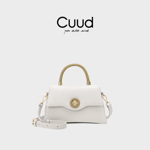 情人节礼物Cuud包包女2026款高级感单肩斜挎凯莉包真皮女包手提包