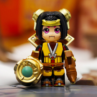 王者荣耀鲁班七号游戏人仔积木射手发育路玩具摆件礼物